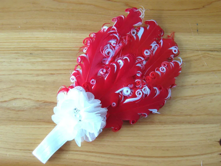 Женская повязка на голову с перьями и жемчугом 12 шт./лот|flower rug|flowers and leaves imagesflower