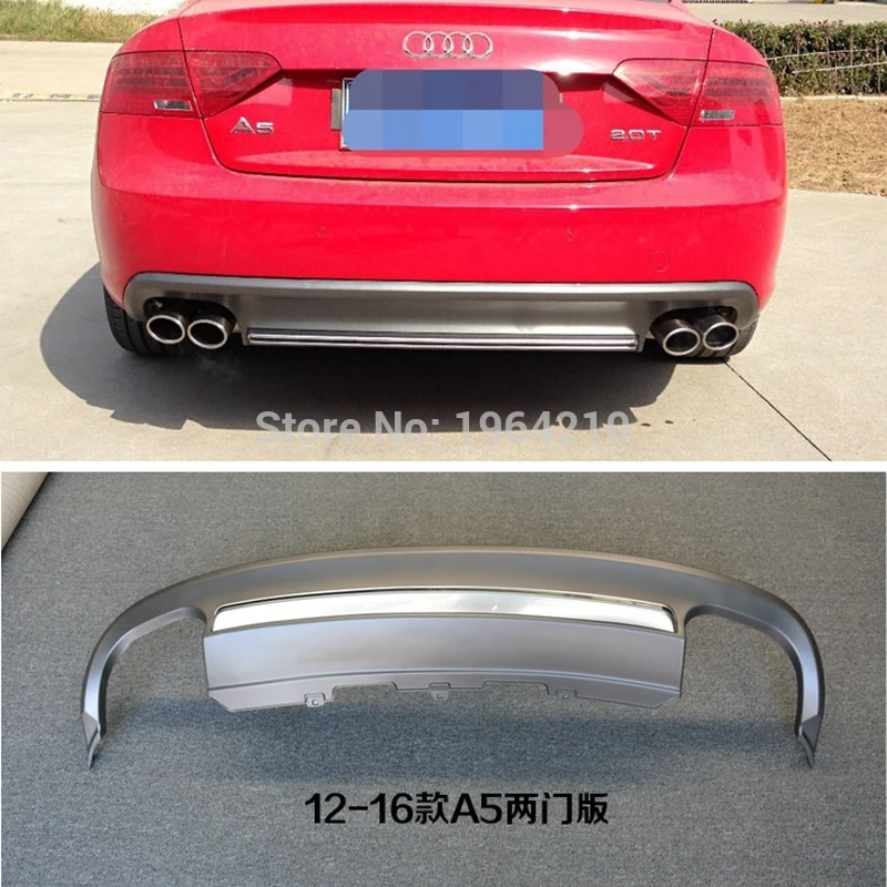 MONTFORD для Audi S5 A5 4 двери 2 2014 2016 PU задний спойлер диффузор защитное покрытие бампера