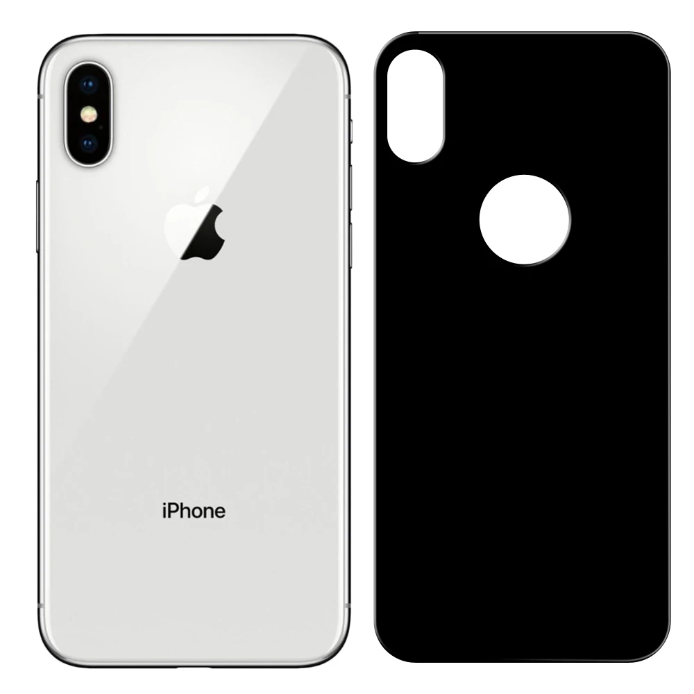 5D изогнутые назад закаленное Стекло для IPhone X царапинам Экран протектор Назад