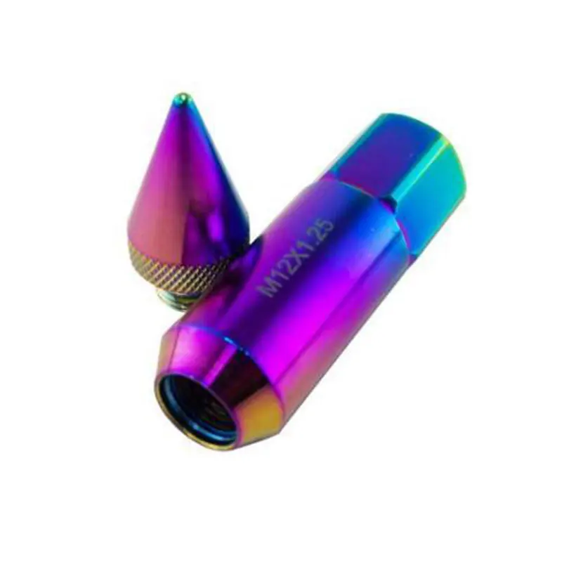 Neo chrome 20 шт. 60 мм 12X1.25 алюминиевый Расширенный тюнер колеса обода гайки |