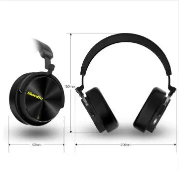 Bluedio T5s Active Шум отмена Беспроводной Bluetooth наушники Портативный гарнитура с