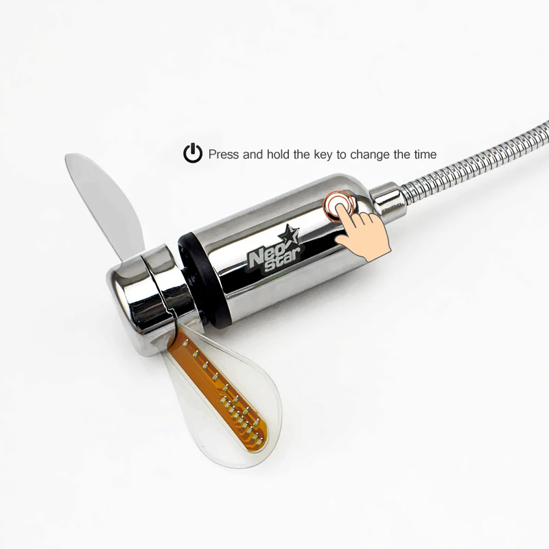 Мини вентилятор USB гаджеты светодиодные часы для ноутбука ПК дисплей времени в