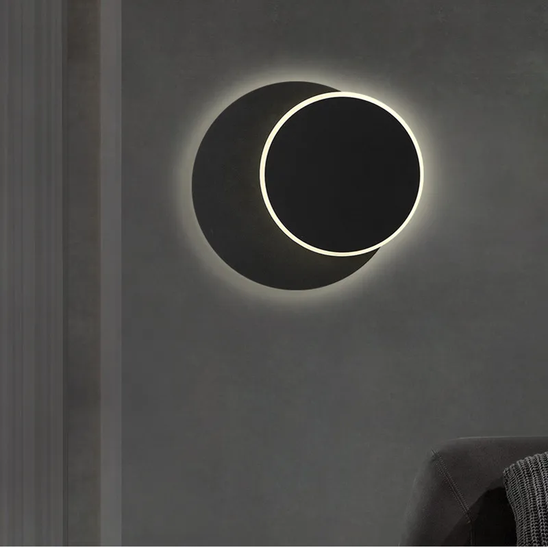 Настенная лампа в скандинавском стиле круглая квадратная для гостиной столовой