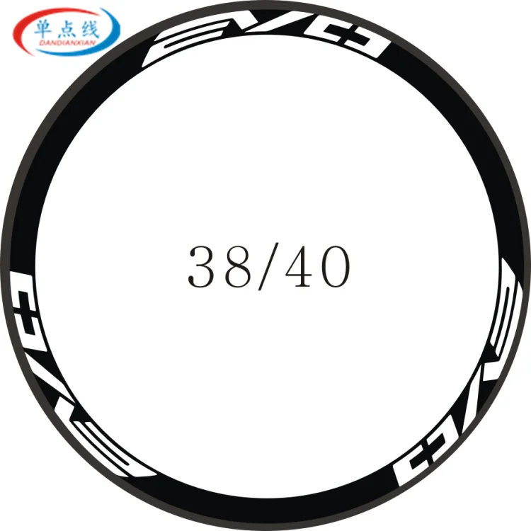 For 38or40mm wheel 12 pics/2 колеса/Набор дорожный велосипед 700c наклейки на колеса гоночные обода колеса декоративные наклейки на колеса велосипеда - Цвет: For 38or40mm wheel