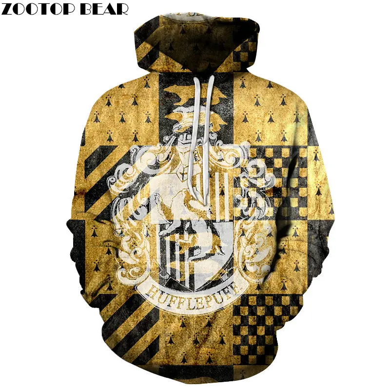 AFKH3199 Фиолетовый бренд Ravenclaw с 3D принтом; Повседневная Толстовка с капюшоном; мужской спортивный костюм; пуловер с капюшоном; уличная одежда; пальто унисекс; Прямая поставка; ZOOTOPBEAR - Цвет: AFKH3199