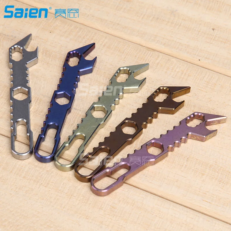 Outdoor Camping Multi-Function Mini Beer Bottle Opener EDC Titanium Survival Card Pocket Keychain Tools | Спорт и развлечения
