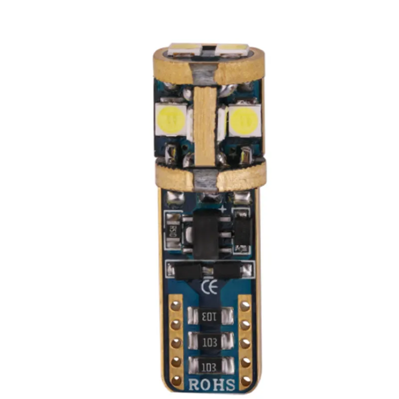 1 шт T10 W5W светодиодный лампы 10SMD 3030 автомобильный габаритный фонарь габаритные 168