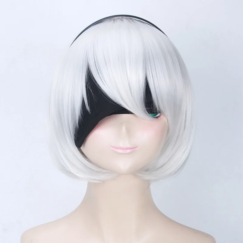 NieR Automata YoRHa 2B парик + шапочка для париков (остальное не входит в комплект) № 2 Тип B