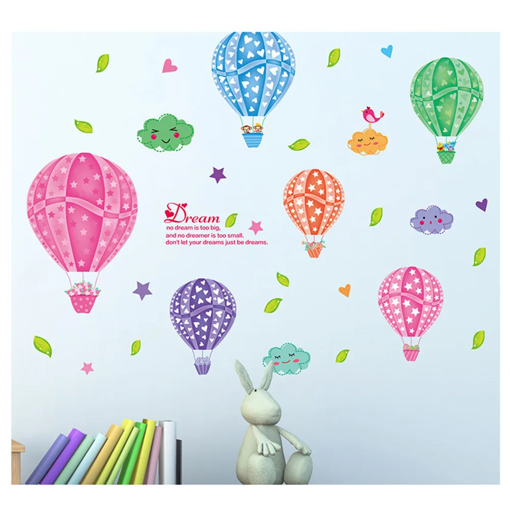 Мультяшные Красочные воздушные шары для детской комнаты и детского сада в виде