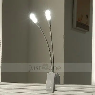 Новый тонкий черный белый 2 двойной гибкий стрелы 4 светод. Clip на светильник света