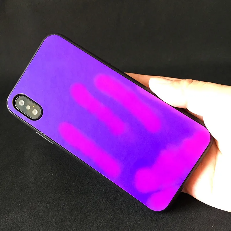 Матовый ПК тепловой сенсор чехол для iPhone 5 5S SE 6 6S 7 8 Plus XR X XS Max 11 Pro индукционный