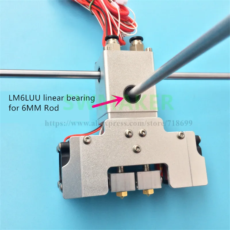 3D-принтер Chimera hotend kit двойной экструдер 2 в выходах экструзионная головка из