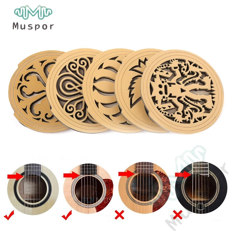 Акустическая гитара отзывы Buster Soundhole Обложка звук буфера протектор с отверстиями стоп Mute