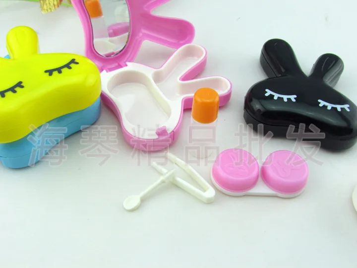 LIUSVENTINA милый спящий Кролик чехол для контактных линз контейнер коробка очков |