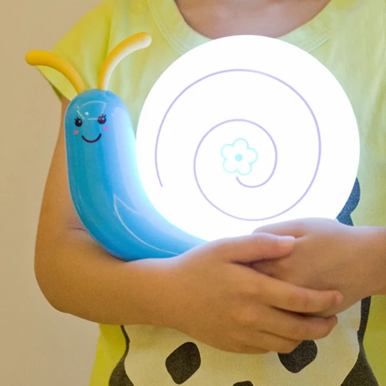 Мультфильм милый LED Улитка рядом с настольная лампа для украшения спальни USB
