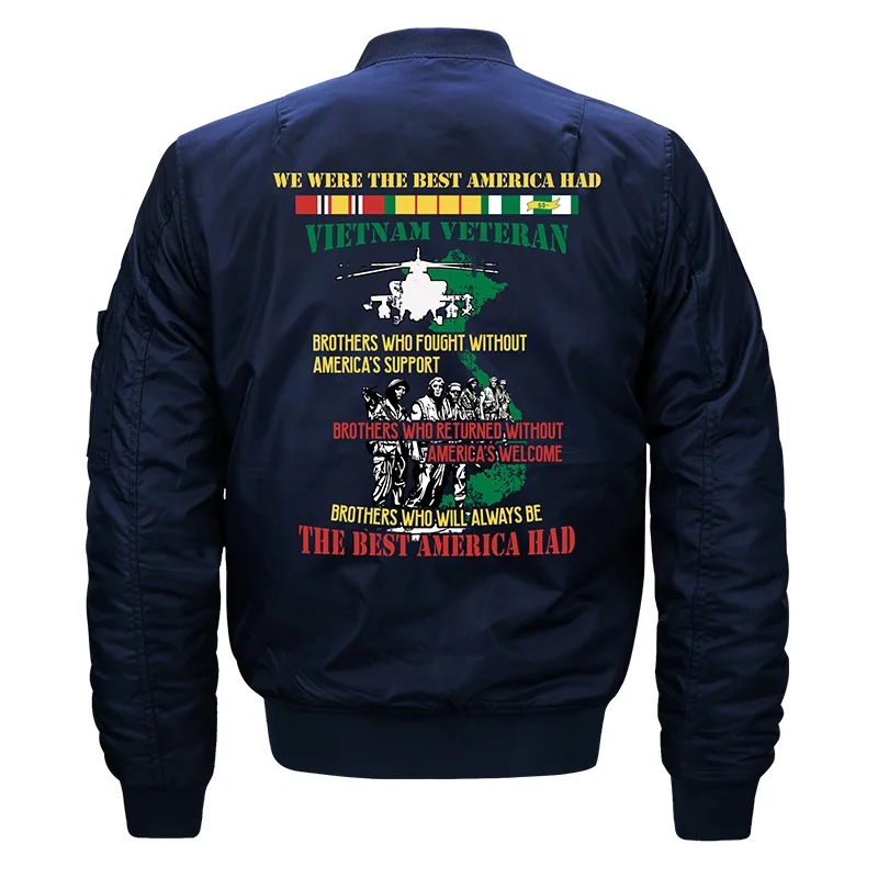 ASSTSERIES Vietnam Veteran мужская куртка-бомбер MA-1 высокое качество военная куртка 8XL