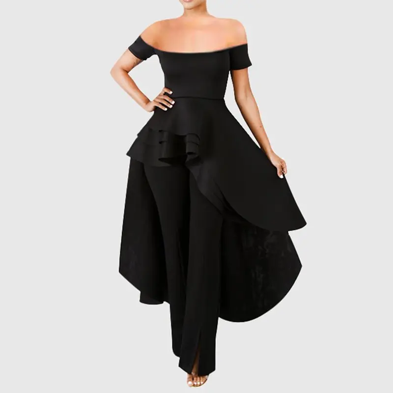 Женская Длинная блузка с рюшами и открытой спиной красные вечерние Блузы