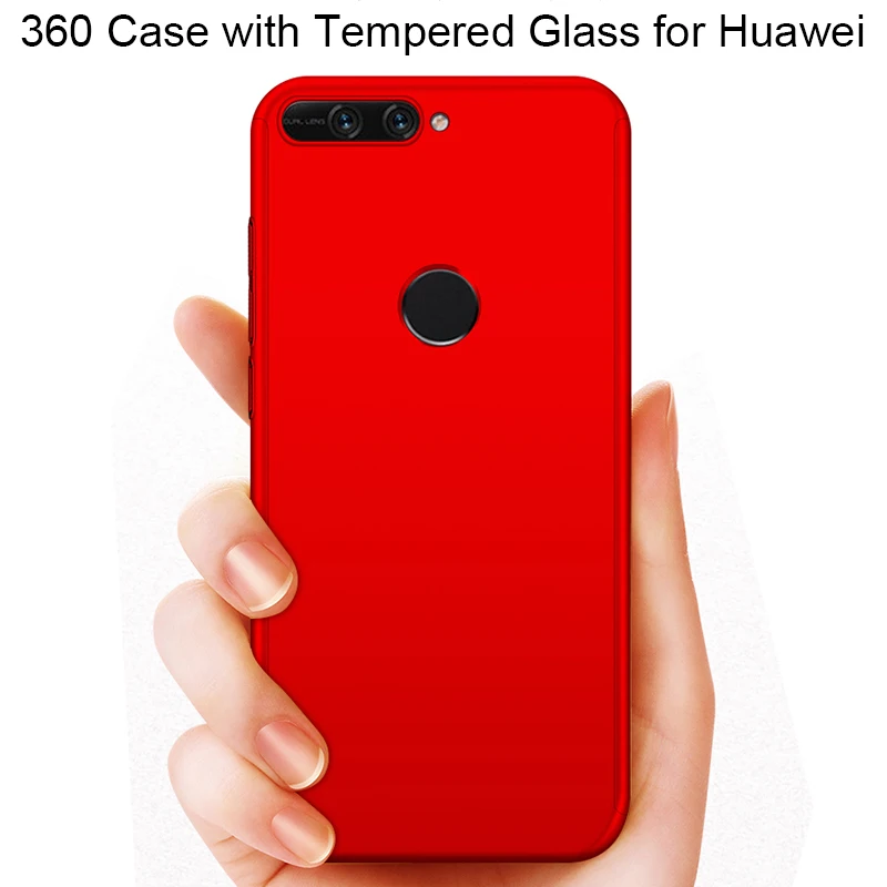 360 Полное покрытие чехол для Huawei P8 P9 P10 P20 Lite Y5 Y6 Y7 2017 P смарт-пленка на Nova 2 Plus 2i 3i Mate 10