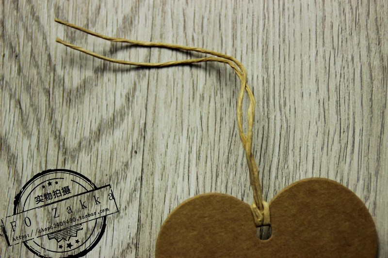 

in stock Good quality white brown kraft hang tag strings in apparel seal 28cm DIY cord for garment 1000pcs lot