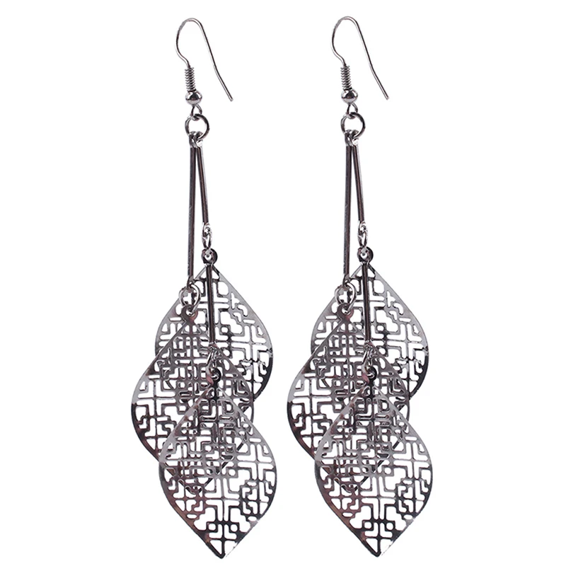 Модные серьги в виде листьев темпераментные кулон для женщин и девочек украшение