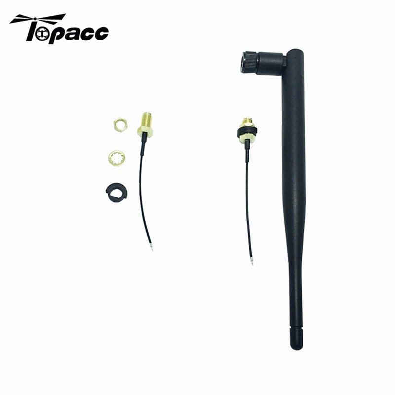 RF Connector 70 RP-SMA + 5dBi Antenna Adapter For Frsky X9D PLUS Transmitter TX for RC Models Drone Quadcopter Spare Parts | Игрушки и