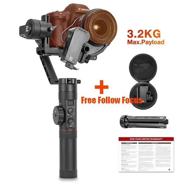 Crane2AddFollowfocus ZHIYUN Crane 2 камера Карманный 3-осевой стабилизатор с лампой накаливания для непрерывного изменения фокусировки 3,2 KG bear 3 оси DSLR камеры карданного штатив «стедикам» - Цвет: Crane2AddFollowfocus