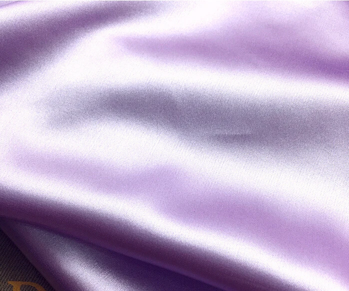 

3 meters 145cm 57" width light purple faux silk satin fabric for pajamas sewing and party decoration MM326