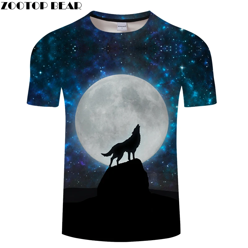 Футболки Enjoy Moon 3D для женщин и мужчин футболка с волком новинка модная уличная