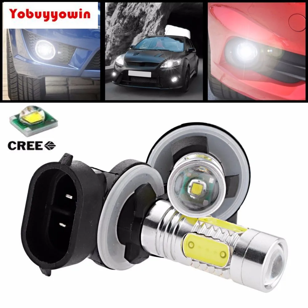 2 шт./лот 11 Вт 881 880 889 890 H27 CREE чипы XP E Q5 4 COB LED прожектор светодиодная DRL