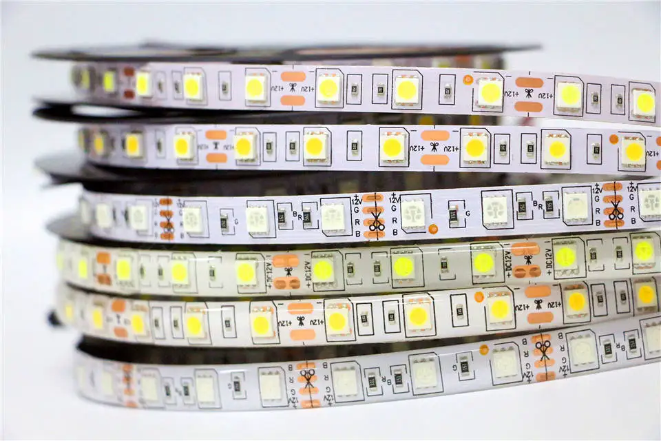 Гибкая СВЕТОДИОДНАЯ лента SMD 5050 5054 RGB 12 В 5 м 300 600 светодиодов для украшения дома