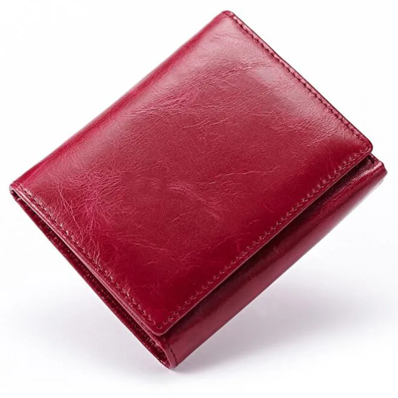 Классический кошелек унисекс из натуральной кожи короткий простые мужские