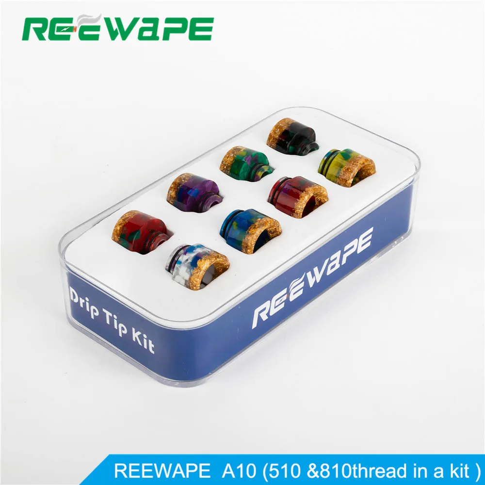 Reewape 810/510 капельный наконечник A18 A15 A10 A4 змеиная Смола мундштук для вейпа RDA zeus RTA