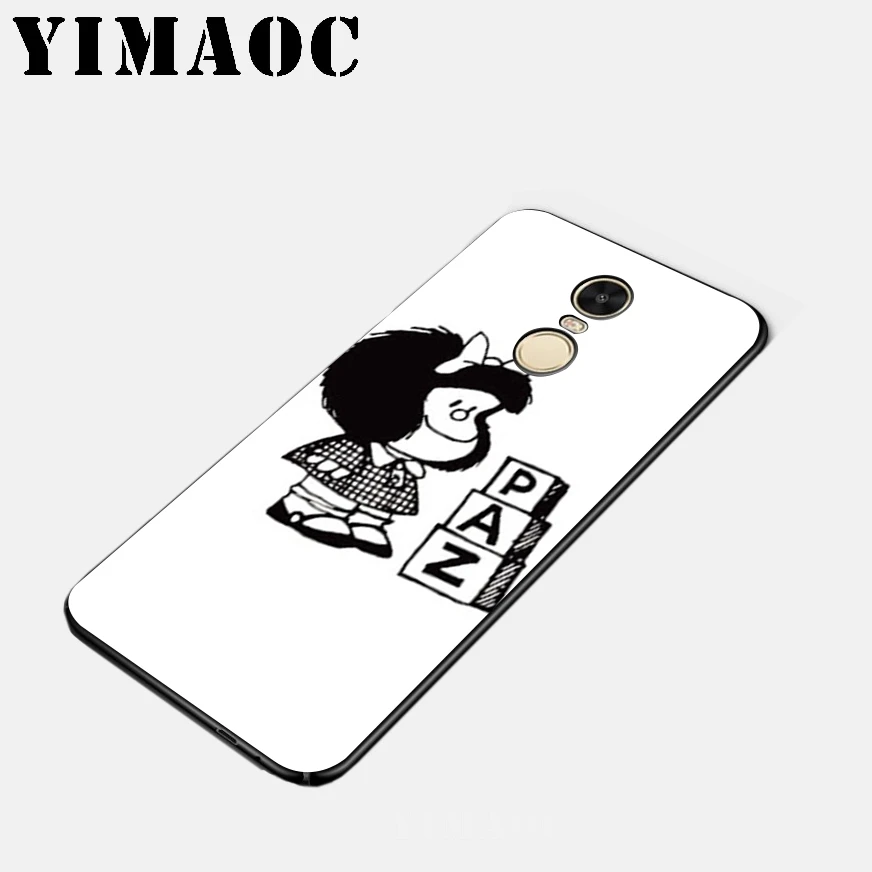 YIMAOC Mafalda классный Мягкий силиконовый чехол для Xiao mi Red 6 Note 4X 4A 5A 5 Plus A1 A2 Pro Lite 8 |