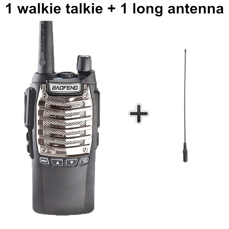 Add a long antenna Baofeng UV-8d рация 10 км дальность действия 8 Вт гарнитура мощная портативная двухсторонняя CB радио UV 8D профессиональная Woki Toki UV8D - Цвет: Add a long antenna