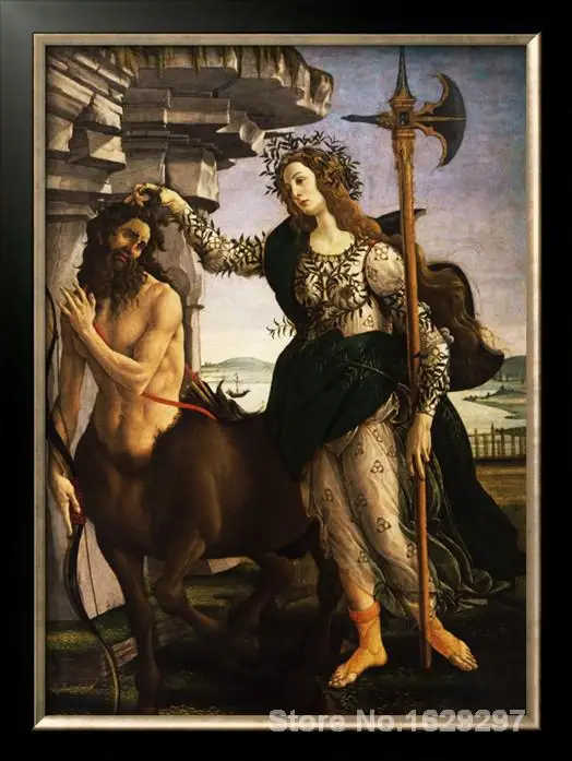 Портретное искусство абстрактные паллазы или Минерва и центавры C. От Sandro Botticelli