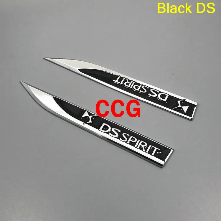 1pair DS Sticker Metal Car Fender Side Emblem Decal For Citroen C2 C3 C4 C5 C6 C4L C8 DS3 Berlingo DS5 DS6 DS9 DS7 DS4 Xsara | Автомобили