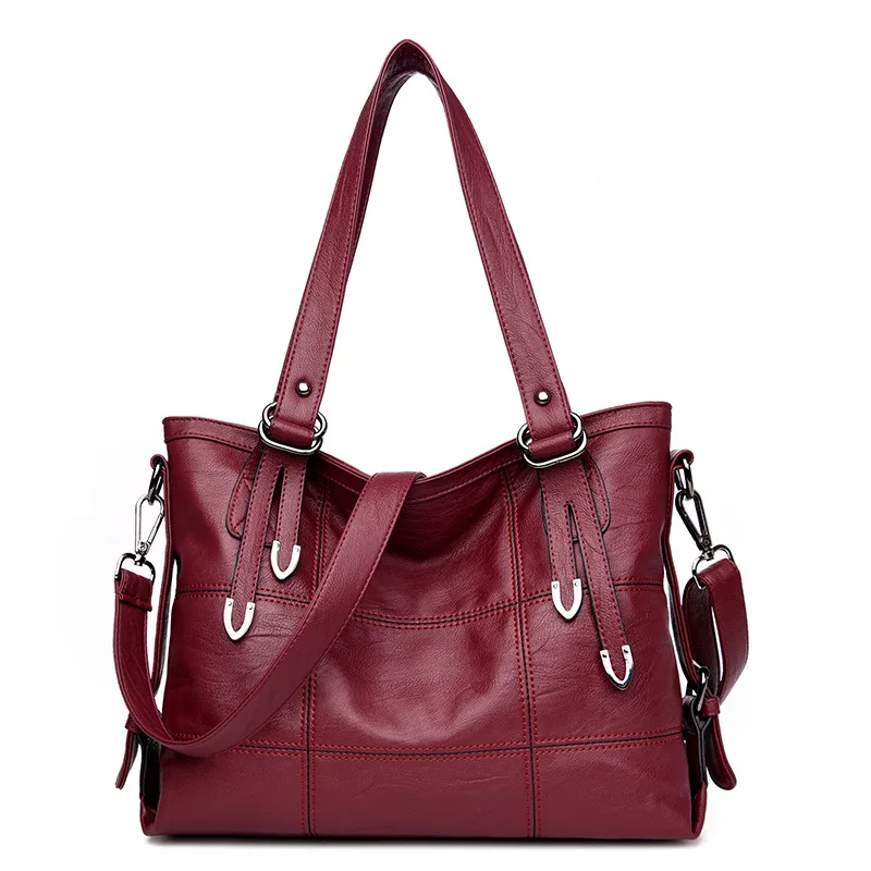 MINOFIOUS Новое поступление Женская кожаная сумка повседневная Bolsas Femininas через плечо
