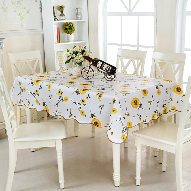 Пасторальная анти обжигающая Водонепроницаемая маслостойкая ПВХ скатерть с