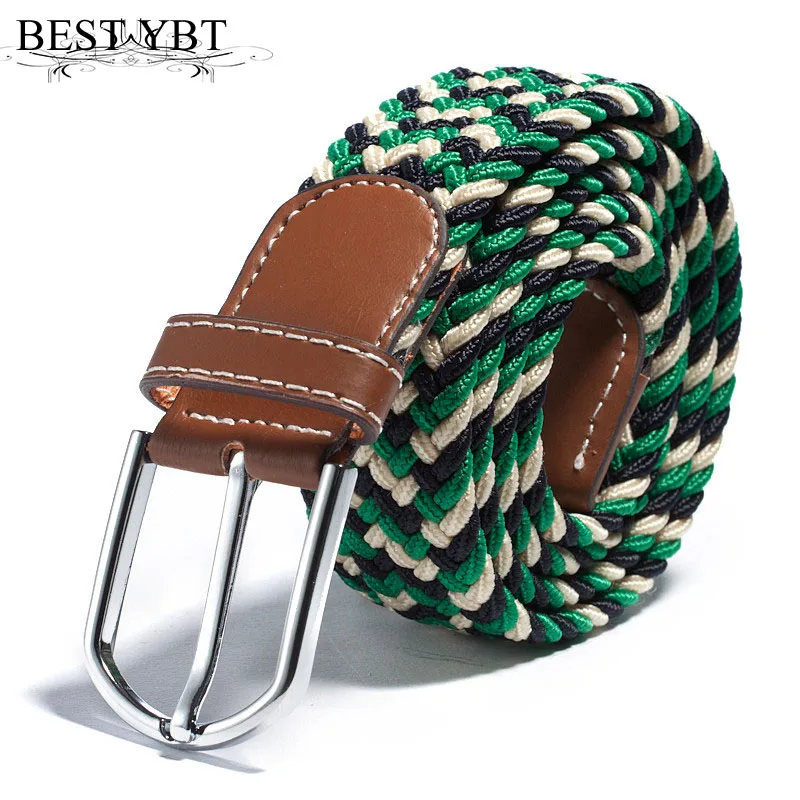 

Best YBT Unisex Belt canvas Alloy Pin buckle Plain Webbing Belt Casual fashion High Quality Men and Women Solid Color Belt