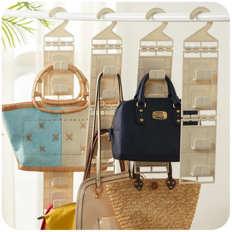 Шкаф для домашнего гардероба органайзер пластиковый складной держатель сумки