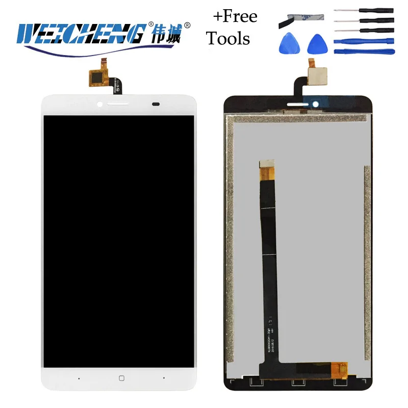 WEICHENG Для DOOGEE Y6 Max ЖК дисплей + сенсорный экран 6 5 дюйма стеклянная панель в сборе