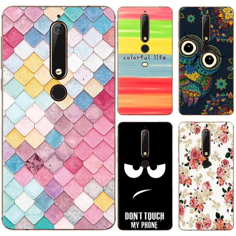 Phone Case For Nokia 6 (2018) 5.5-inch/Nokia 1/ 7 Plus Fashion Design Art Painted TPU Soft Silicone Shell Cover |