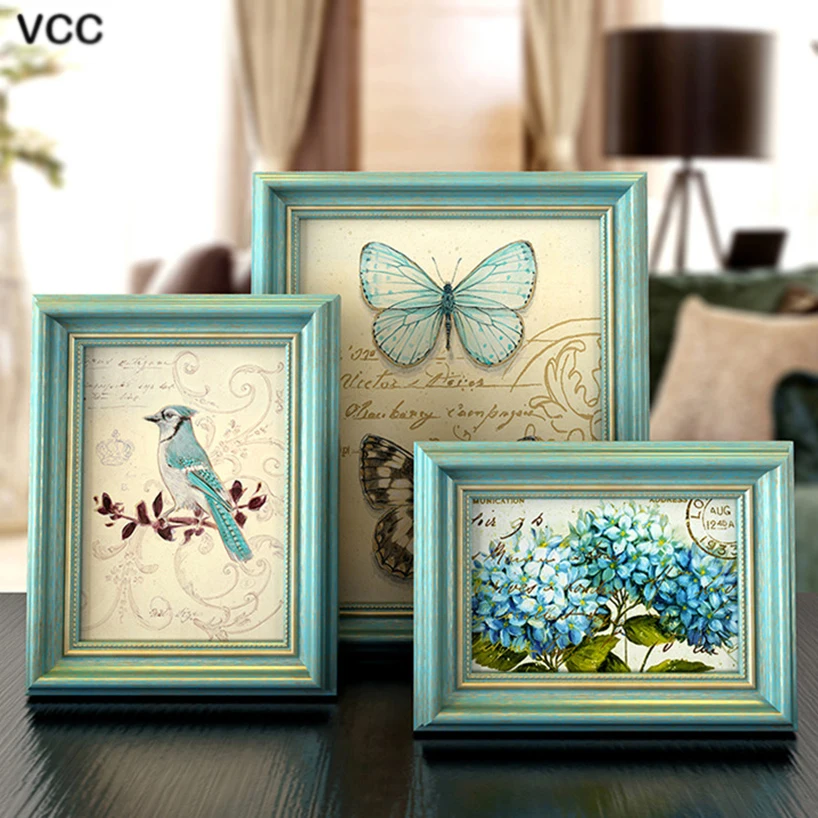 Европейский фоторамка винтажная рама для картины книжный шкаф рабочего