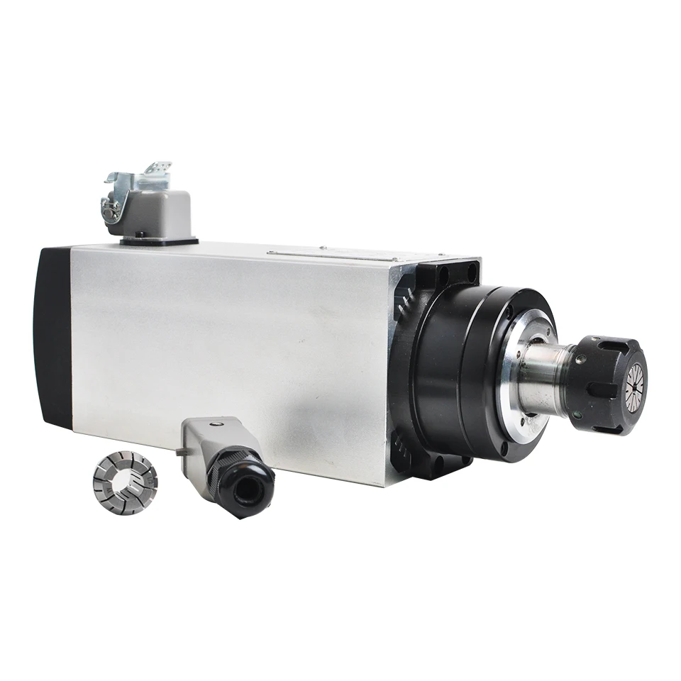 CNC мотор шпинделя 4KW 220В с воздушным охлаждением ER25 цанговый патрон + VFD