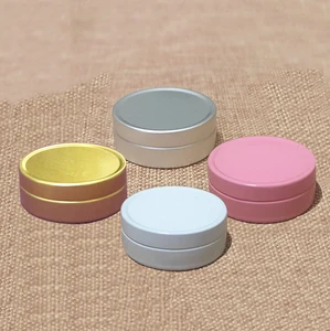 Алюминиевая баночка розового, серебряного, белого, золотого цветов, 10 г