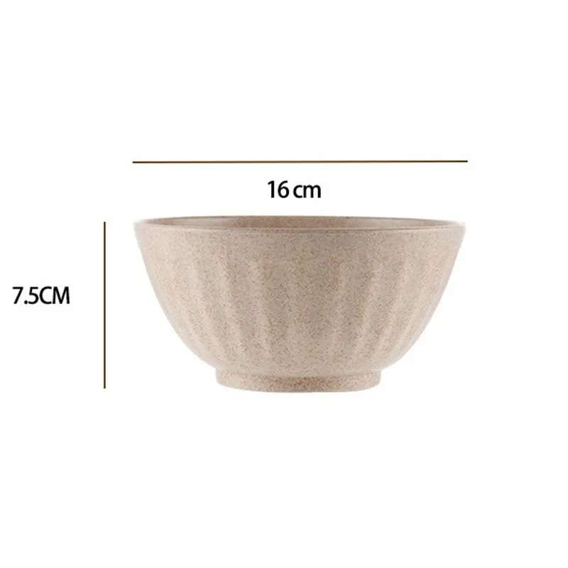 Миска из пшеничной соломы рамен экологически чистая большая миска суп салат рис