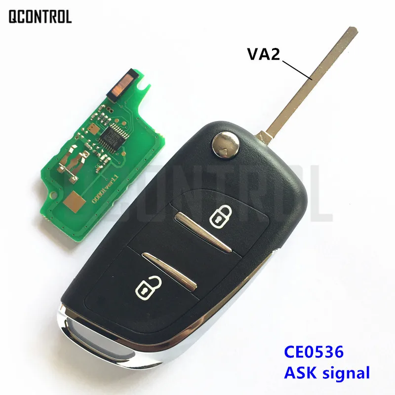 QCONTROL Модернизированный дистанционный ключ подходит для CITROEN Berlingo 2009-2011 |