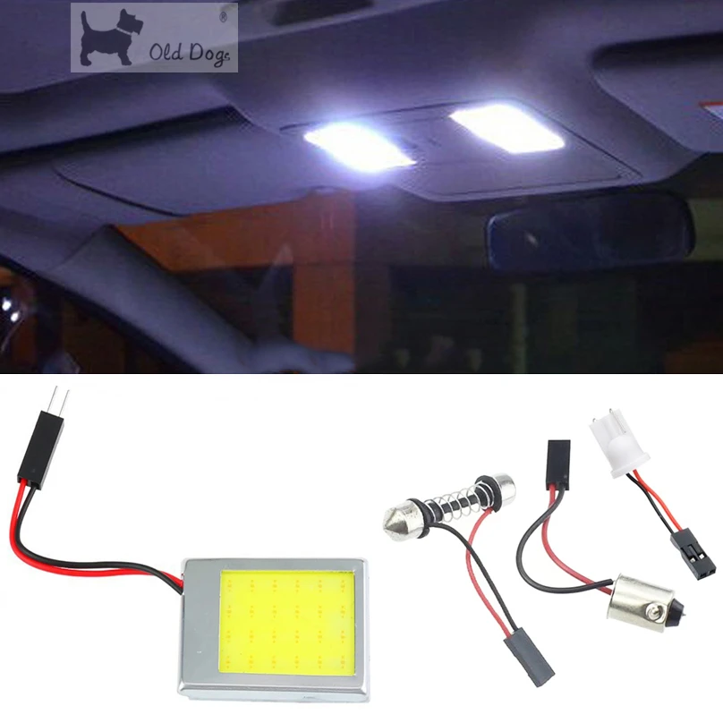 1 комплект T10 24 SMD светодиодный 12 в панель внутренний автомобильный купольный