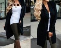 laipelar cardigan women long sleeve new female elegant pocket knitted outerwear sweater high quality