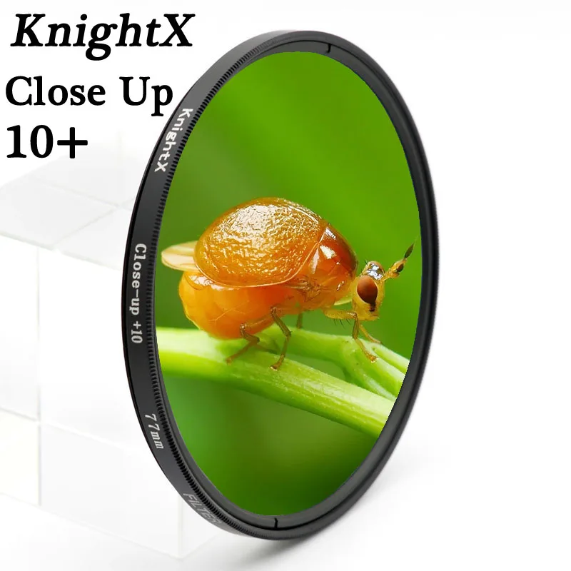 KnightX 49 52 55 58 67 77 макрофильтр Клоуз-ап со степенью приближения набор светофильтров для Canon nikon d3200 700D 650D 600D 550D 500D 1200D 1100D T5i объектив